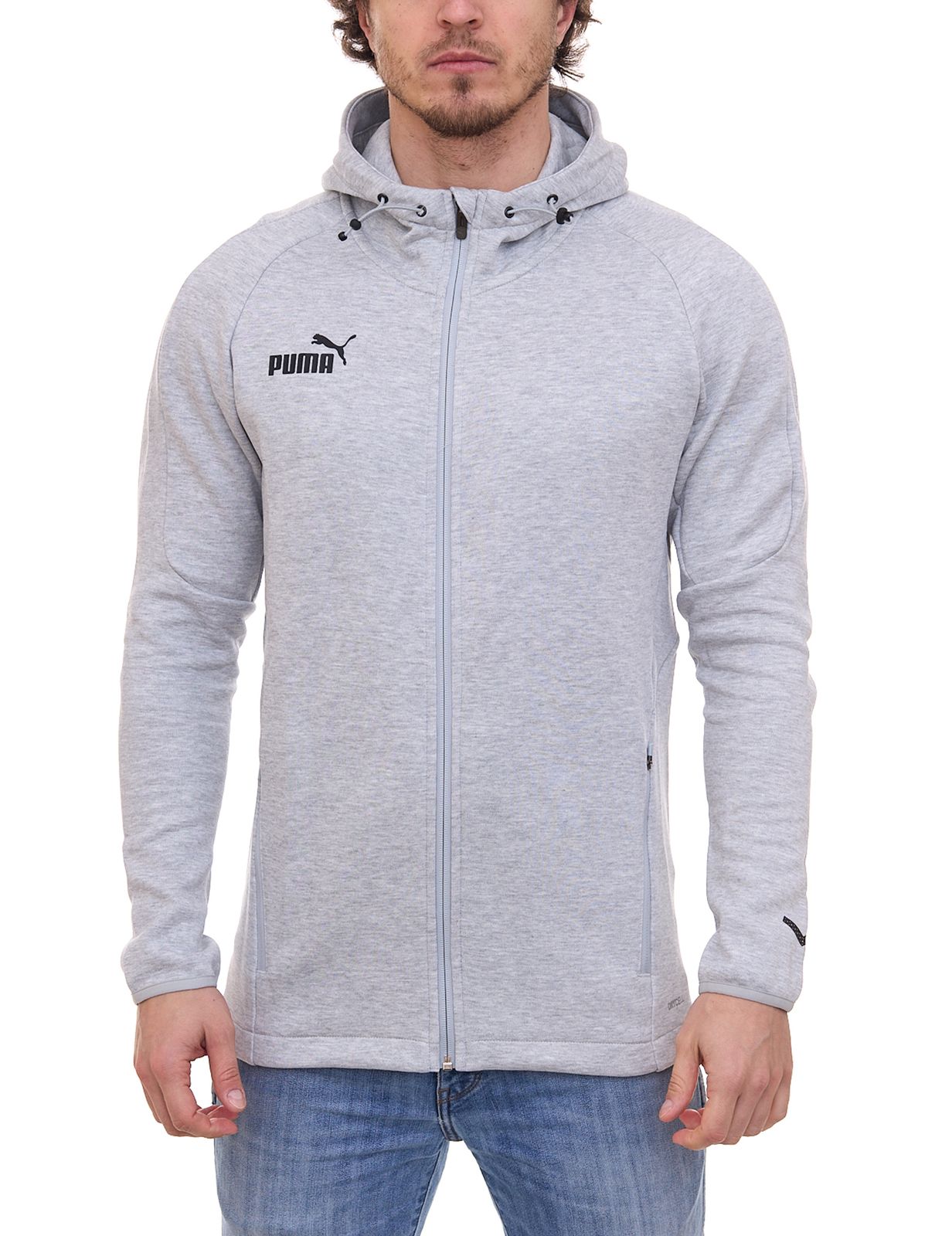 PUMA teamFINAL Casuals Kapuzenjacke Herren Jacke mit DRYCELL 657383 33 Grau von PUMA