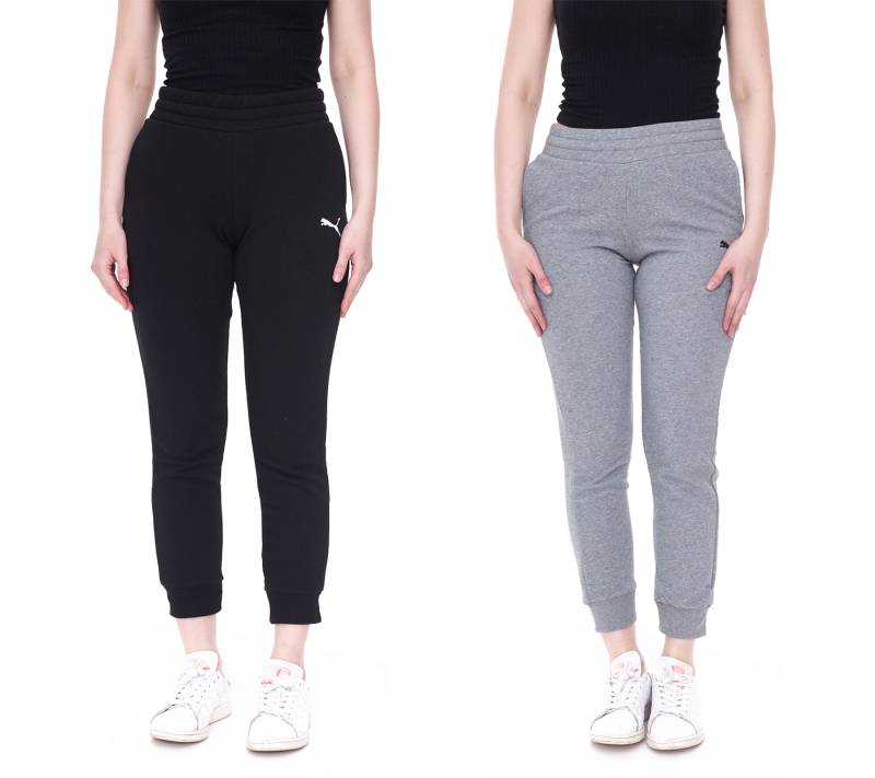 PUMA teamGOAL 23 Casuals Pants Damen Jogging-Hose Slim-Fit Trainingshose 657084 Schwarz oder Grau von PUMA