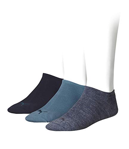 PUMA unisex Sneaker Socken Kurzsocken Sportsocken 261080001 3 Paar, Farbe:Blau, Menge:3 Paar (1x 3er Pack), Größe:43-46, Artikel:-460 denim blue von PUMA