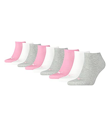PUMA unisex Sneaker Socken Kurzsocken Sportsocken 261080001 9 Paar, Farbe:Mehrfarbig, Menge:9 Paar (3x 3er Pack), Größe:35-38, Artikel:-395 prism pink von PUMA