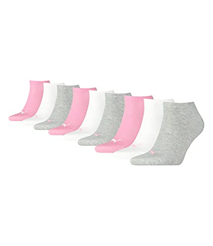 PUMA unisex Sneaker Socken Kurzsocken Sportsocken 261080001 9 Paar, Farbe:Mehrfarbig, Menge:9 Paar (3x 3er Pack), Größe:39-42, Artikel:-395 prism pink von PUMA