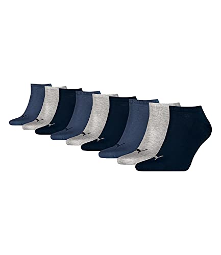 PUMA unisex Sneaker Socken Kurzsocken Sportsocken 261080001 9 Paar, Farbe:Mehrfarbig, Menge:9 Paar (3 x 3er Pack), Größe:39-42, Artikel:-532 navy/grey/nightshadow blue von PUMA