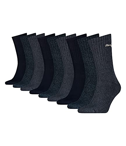 Puma Unisex Basic Sportsocken im Farbmix 9 Paar (39/42-9 Paar, Farbmix 3) von PUMA