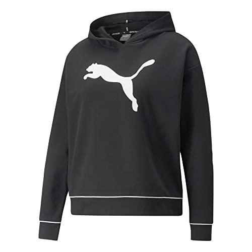 Puma 847104 01 Modern Sports Damen Hoodie normale Passform Rundhals Kapuze Uni, Groesse 36, schwarz von PUMA