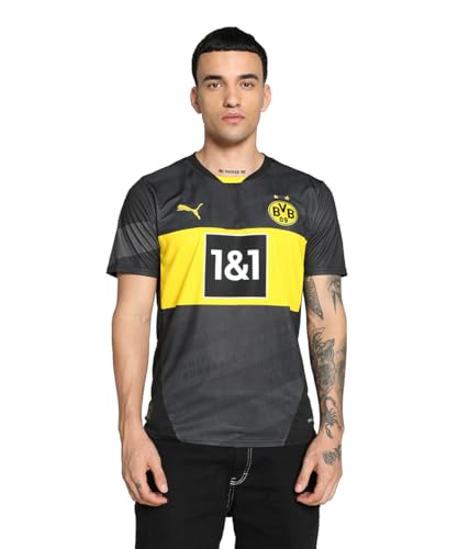 Puma BVB 09 Auswärtstrikot 24 25 schwarz Borussia Dortmund Away Shirt Fan Jersey, Größe:4XL von PUMA