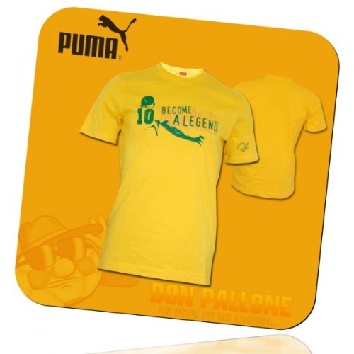 Puma Brasilien World Cup Pele Fußball T-Shirt Trikot WM 2014 S gelb von PUMA