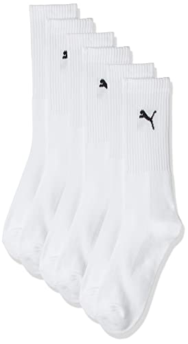 Puma Crew Socks Sport Socks 6er Pack = 6 Paar, White, 39/42 von PUMA