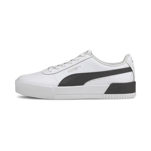 PUMA Damen Carina L Turnschuhe, Puma White Puma Black Puma Silver, 37.5 EU von PUMA