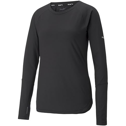 Puma Damen Cloudspun Longsleeve T-Shirt Laufbekleidung Longsleeve Schwarz - M von PUMA