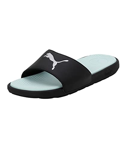 Puma Damen Cool Cat 2.0 Sport WNS Slide, Schwarz-Silver-Fair Aqua, 7 UK von PUMA