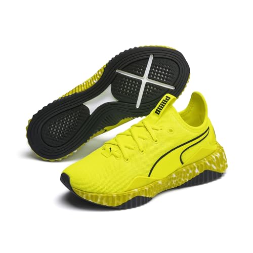 Puma Damen Defy Leopard WNS Hallenschuhe, Gelb (Yellow Alert White 02) von Puma