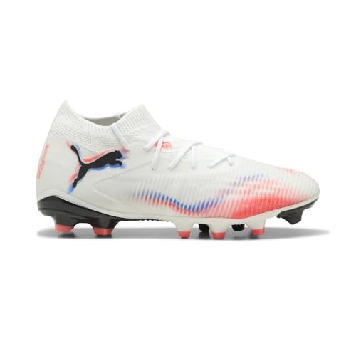Puma Damen Future 7 Match Firm, Artificial Ground Soccer Cleats Sneaker, Weiß-Schwarz-leuchtendes Rot Ah25, 41 EU von PUMA