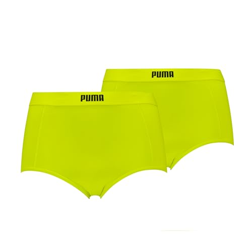 Puma Damen Hipster Unterwäsche, Grün, L (2er Pack) von PUMA