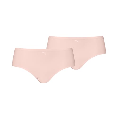 Puma Damen Hipster Unterwäsche, Rosa, Einheitsgröße (2er Pack) von PUMA