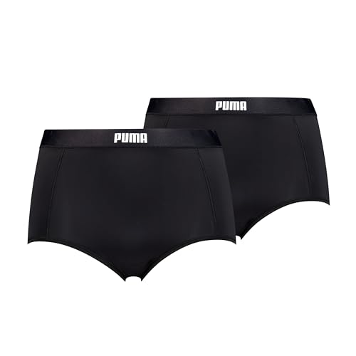 Puma Damen Hipster Unterwäsche, Schwarz, S (2er Pack) von PUMA