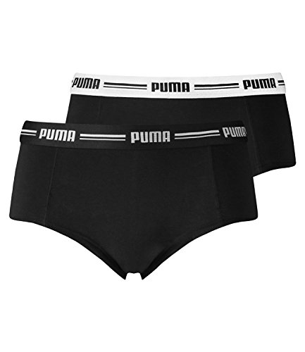 PUMA Damen Iconic Mini Shorts 2P Unterwäsche, Black, XL (2er Pack) von PUMA