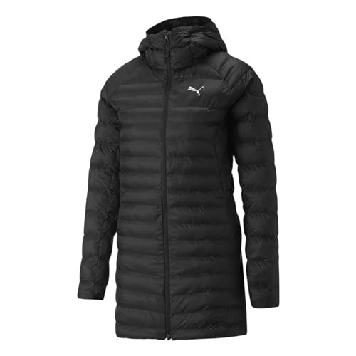 Puma Damen Kurzmantel Winterjacke Steppjacke PackLITE Jacket, Farbe:Schwarz, Artikel:-01 puma black, Größe:M von PUMA
