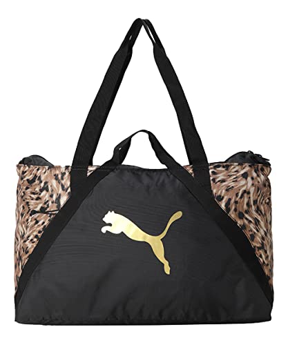 Puma Damen Tragetasche AT Ess Shopper Story Pack 079229 Puma Black-Safari Glam One size von PUMA