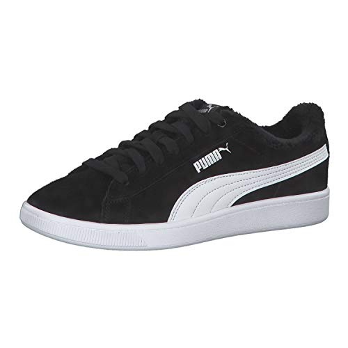 Puma Damen Vikky v2 Fur Sneaker, (Black White Silver 02), 40.5 EU von PUMA