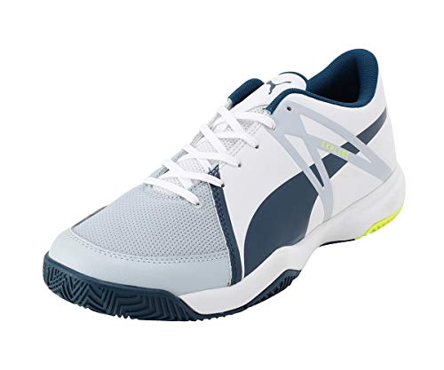 Puma Explode XT 3 Futsalschuhe Herren, Weiß (Puma White Grey Dawn-Safety Yellow-Gibraltar Sea 01), 10 (44.5 EU) EU von PUMA