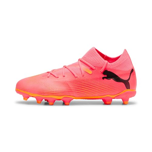 PUMA Future 7 Match FG/AG Jr Soccer Shoe, Sunset Glow Black-Sun Stream, 38 EU von PUMA