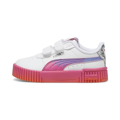 Puma Girls Carina 2.0 Trolls V Inf Sneakers, Puma White-Ravish-Rickie Orange, 26 EU von PUMA