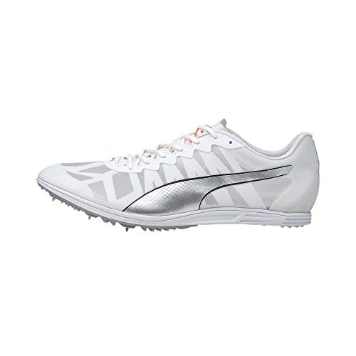 PUMA Herren Evospeed Distance 9 Leichtathletik-Schuh, White Silver-Lava Blast, 45 EU von PUMA