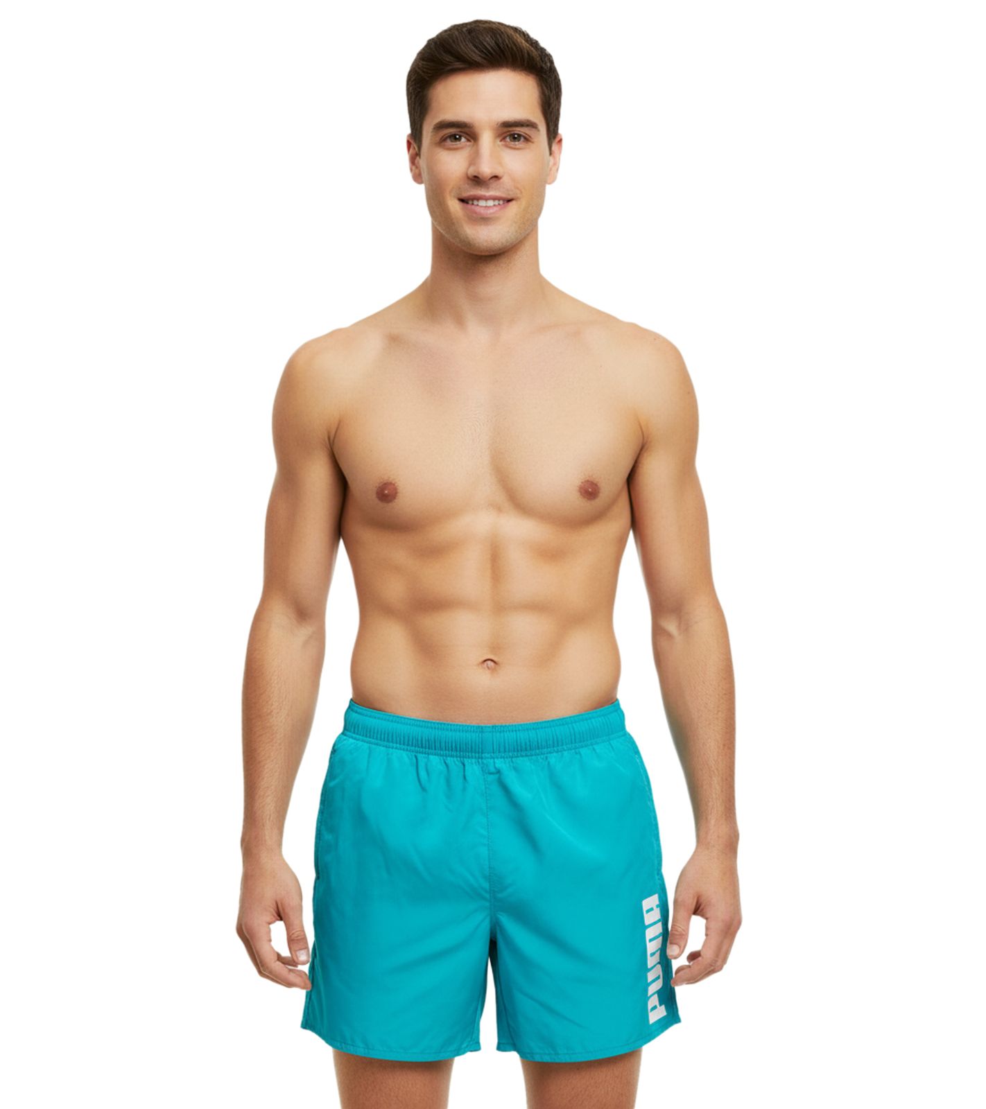 Puma Herren Bade-Shorts Schwimm-Hose mit Taschen Sommer-Shorts stylische Bademode 100004862 006 Hawaiian Ocean Blau von PUMA