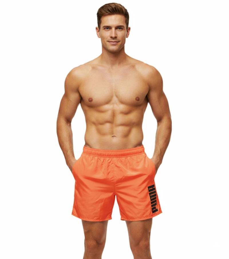 Puma Herren Bade-Shorts Schwimm-Hose mit Taschen Sommer-Shorts stylische Bademode 100004862 013 Orange Puma Herren Bade-Shorts Schwimm-Hose mit Taschen Sommer-Shorts stylische Bademode 100004862 013 Orange von PUMA