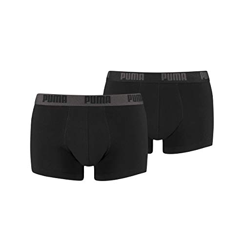 Puma Herren Bodywear Basic Shortboxer, 2er Pack, schwarz (Black), XL von PUMA