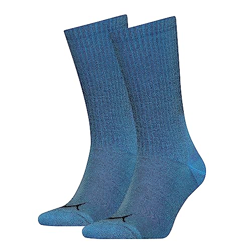 Puma Herren Crew Sock, Regal Blue, 39/42 (2er Pack) von PUMA