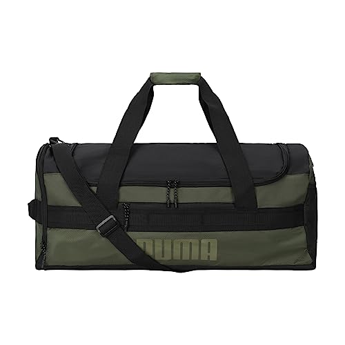 Puma Herren Evercat Demand Duffel Reise Casual - Schwarz, Dunkelgrün, OSFA, Duffle von PUMA