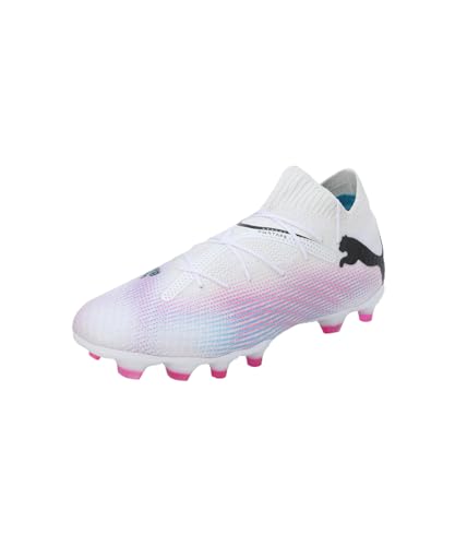 PUMA Herren Future 7 Pro Fg/Ag Fußballschuhe, White Black Poison Pink, 40.5 EU von PUMA