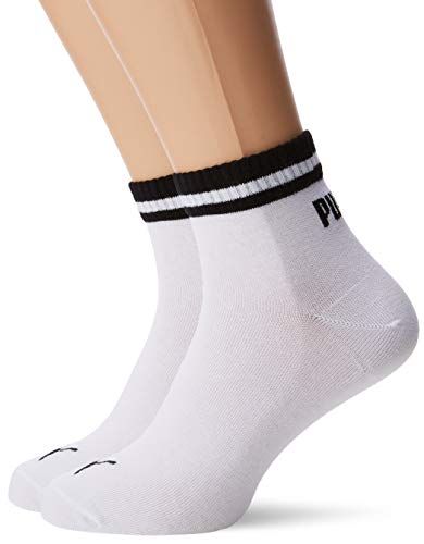 Puma Herren Heritage Quarter Sportsocken, Weiß (White 300), 35/38 (Herstellergröße: 035) , 2er Pack von PUMA