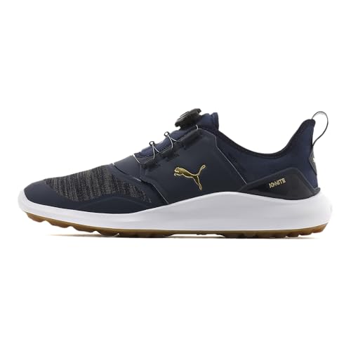 Puma Herren Ignite Nxt Disc Golfschuhe, Blau (Peacoat Team Gold White 04) von Puma