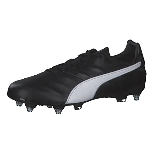 PUMA Herren King Pro 21 MxSG Fußballschuh, Black White, 41 EU von PUMA