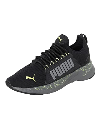 Puma Herren Softride Premier So Splatter Wanderschuh, Castlerock-Puma Black-Lime Squeeze, 11 UK von PUMA