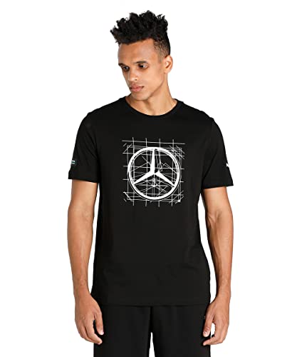 Puma Herren Tops Mercedes F1 Logo Herren T-Shirt L Black von PUMA