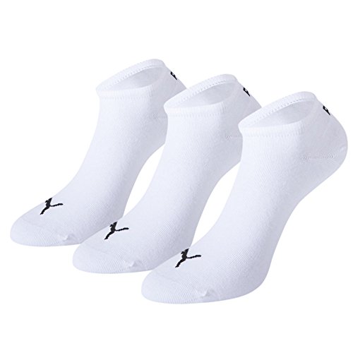PUMA Damen Unisex Sneaker Plain 3p Socken, Weiß, 35/38 EU von PUMA