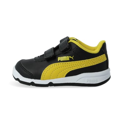 Puma Jungen Unisex Kinder Stepfleex 2 SL VE V Inf Sneakers, Schwarz Black/Sulphur White 08, 22 EU von PUMA