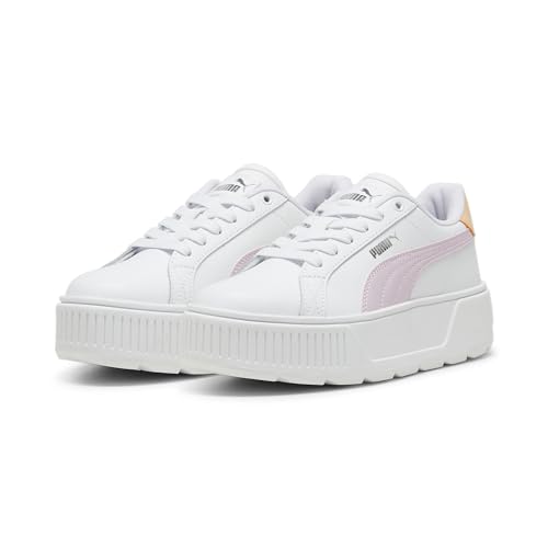 PUMA Karmen L Sneakers Teenager, PUMA White-Grape Mist-PUMA Silver, 37.5 EU von PUMA