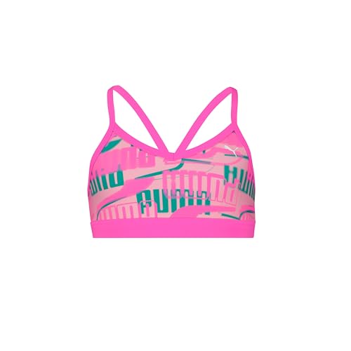 Puma Kinder Bikini Set Badebekleidung, Rosa, 128 von PUMA