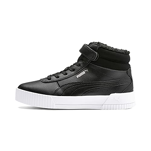 Puma Kinder Sneaker Carina Mid FUR PS 309684 Puma Black-Rose Gold-Puma White 28 von PUMA