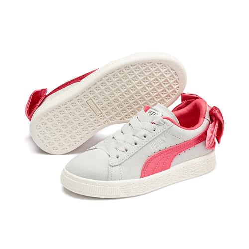 Puma Mädchen Suede Bow Ac Ps Sneaker, Mehrfarbig (Gray Violet-Calypso Coral 20) von Puma