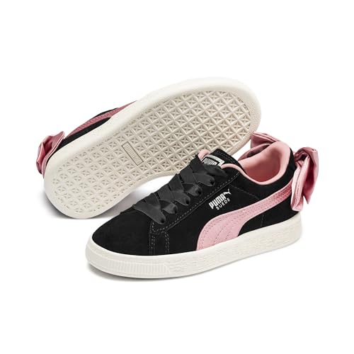Puma Mädchen Suede Bow Ac Ps Sneaker, Mehrfarbig Black-Bridal Rose 18 Puma Mädchen Suede Bow Ac Ps Sneaker, Mehrfarbig Black-Bridal Rose 18 von PUMA