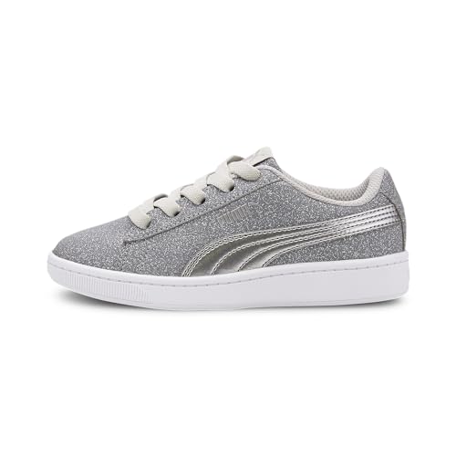 Puma Mädchen Vikky V2 Glitz Ac Ps Sneaker, Grau (Gray Violet Silver White 03) von PUMA