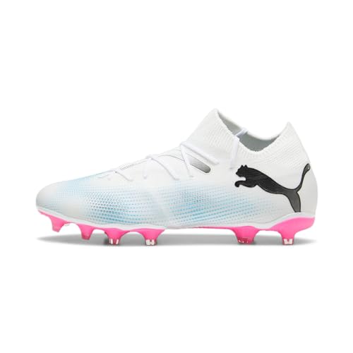 PUMA Herren Future 7 Match Fg/Ag Fußballschuhe, Puma White Puma Black Poison Pink, 46 EU von PUMA