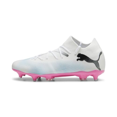 Puma Men Future 7 Match Mxsg Soccer Shoes, Puma White-Puma Black-Poison Pink, 46.5 EU von PUMA