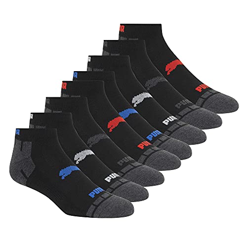 Puma Men's No show Sport Socks, Moisture Control, Arch Support (8 Pair) von PUMA