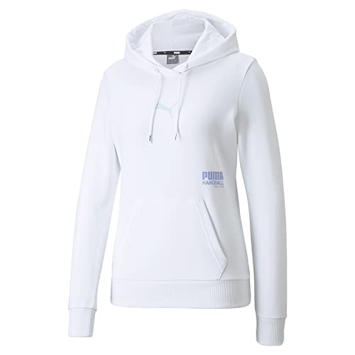 Puma PUMA Handball Women Hoody PUMA White-Light Aqua-Elektro - M von PUMA